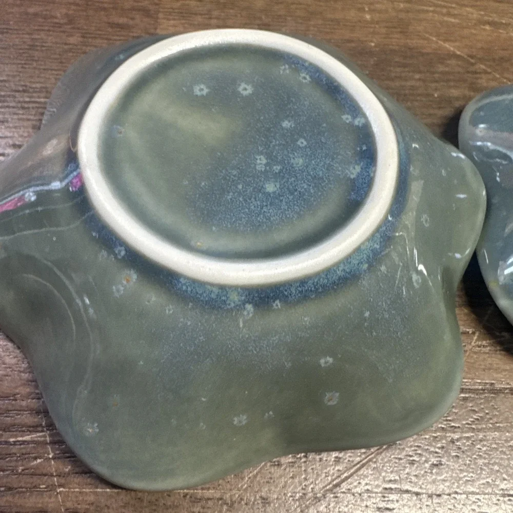 Ceramic Ring Dish, Jewelry Dish Holder, Small Trinket Tray Plate Set Of 2